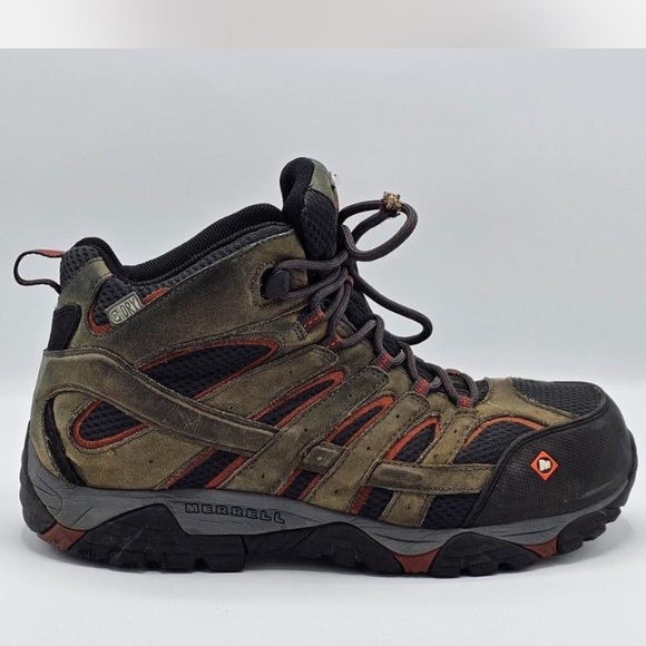 Merrell Work Boots, Moab Vertex Mid WP CT, Size 11 - Picture 4 of 8